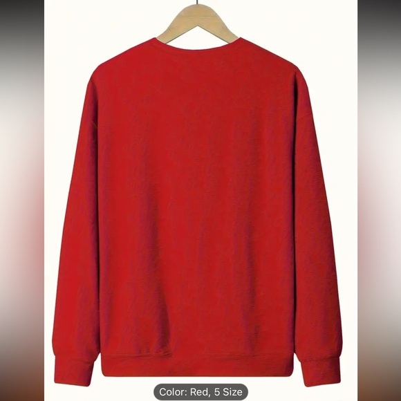 Christmas sweater red new with tags s,m,l,xl,xxl - Picture 2 of 3